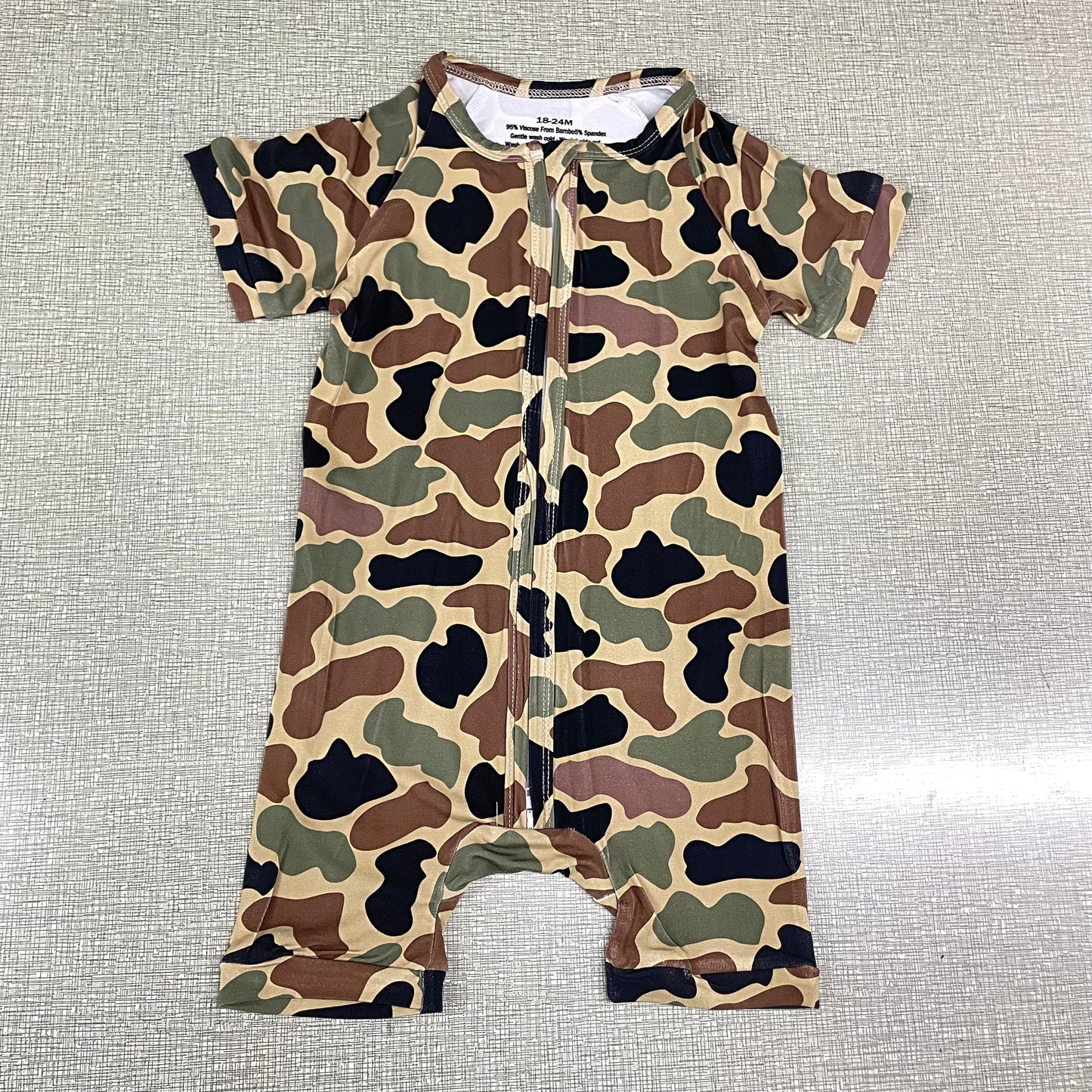 High-quality bamboo zippy baby shortie-0002