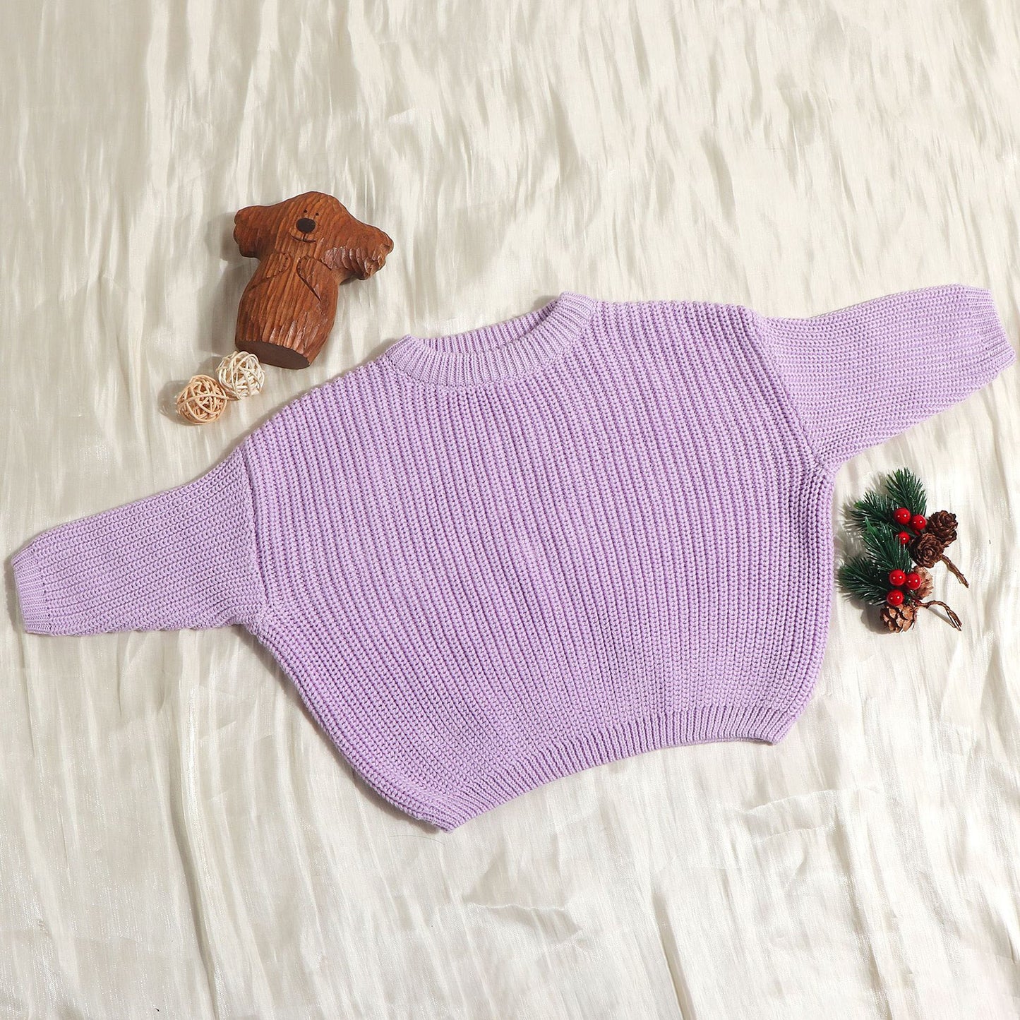Burst baby sweater loose knit coat boys and girls autumn and winter line