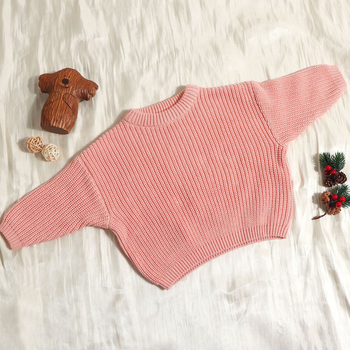 Burst baby sweater loose knit coat boys and girls autumn and winter line