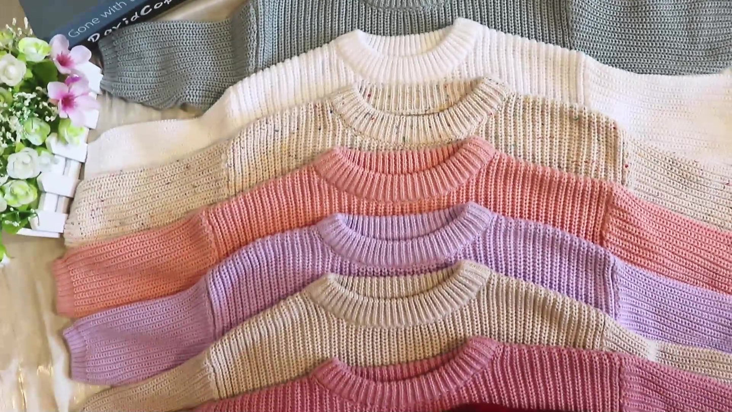 Burst baby sweater loose knit coat boys and girls autumn and winter line
