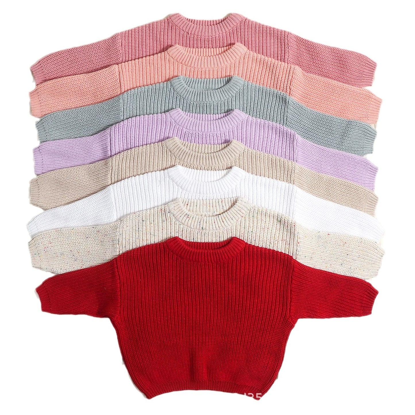 Burst baby sweater loose knit coat boys and girls autumn and winter line
