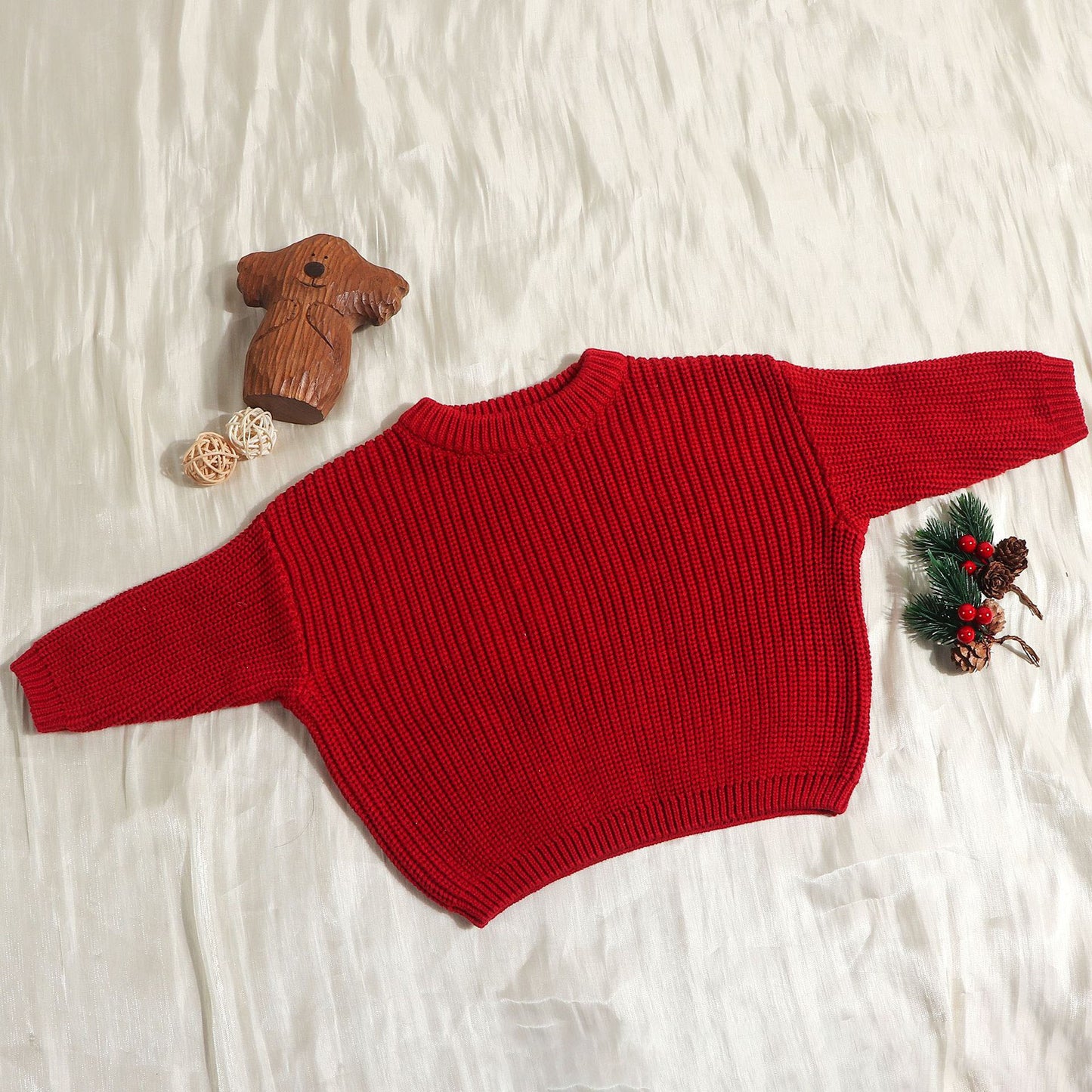 Burst baby sweater loose knit coat boys and girls autumn and winter line