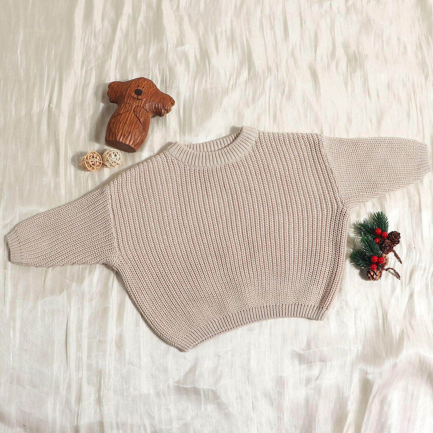 Burst baby sweater loose knit coat boys and girls autumn and winter line