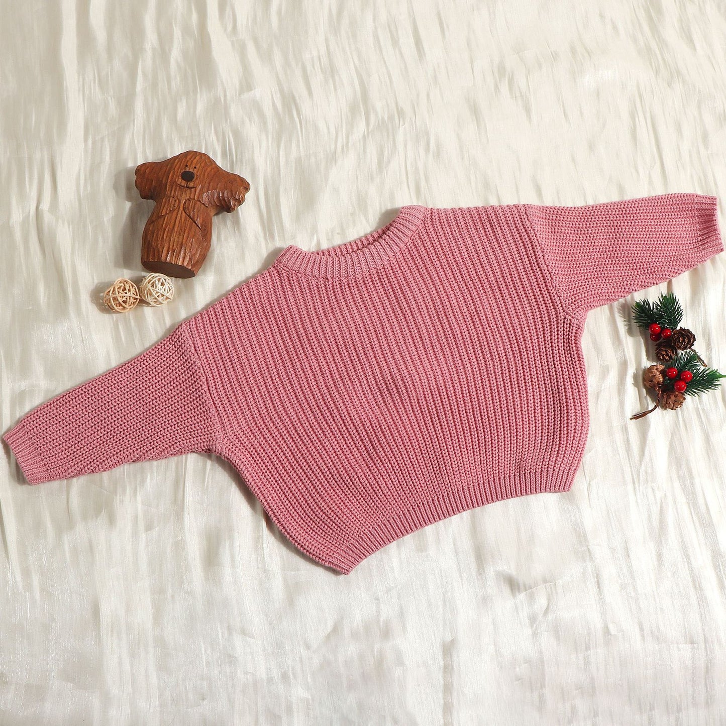 Burst baby sweater loose knit coat boys and girls autumn and winter line