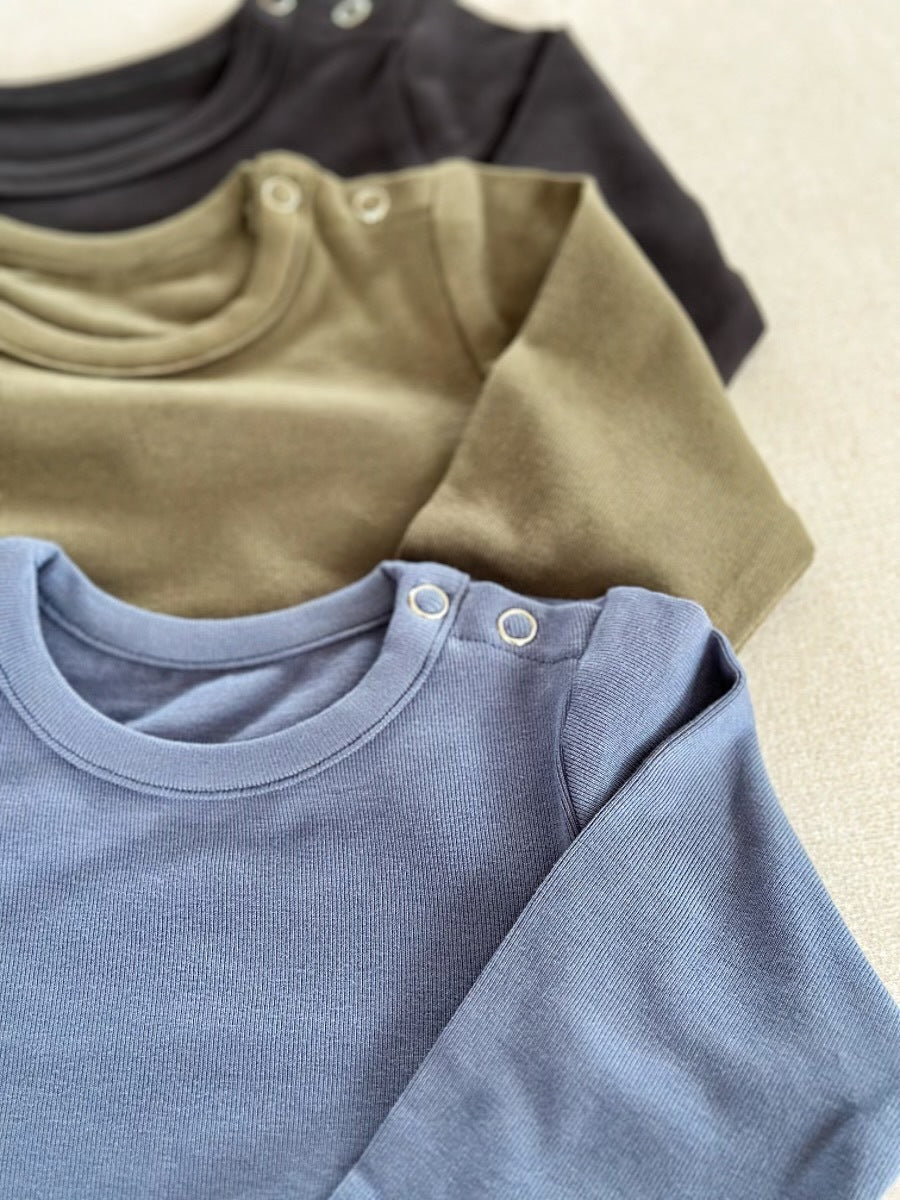 3lll&Newborn Baby UnisexCute Knitted Elastic Solid Color Romper Autumn/Winter